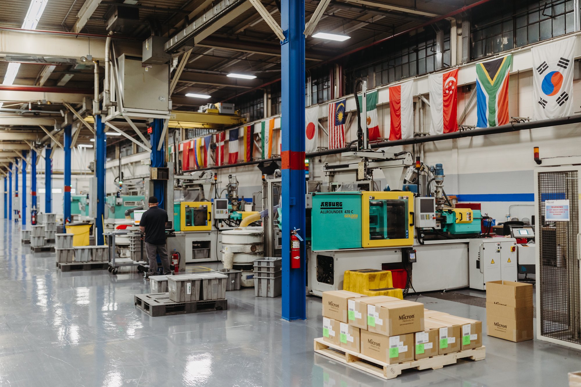 Micron Solutions Arburg Machines on the Manufacturing Floor