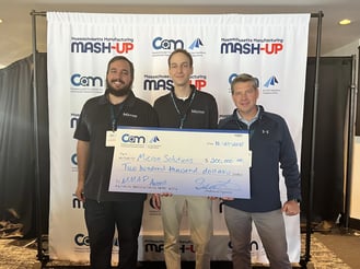 The Micron team accepting the MMAP grant